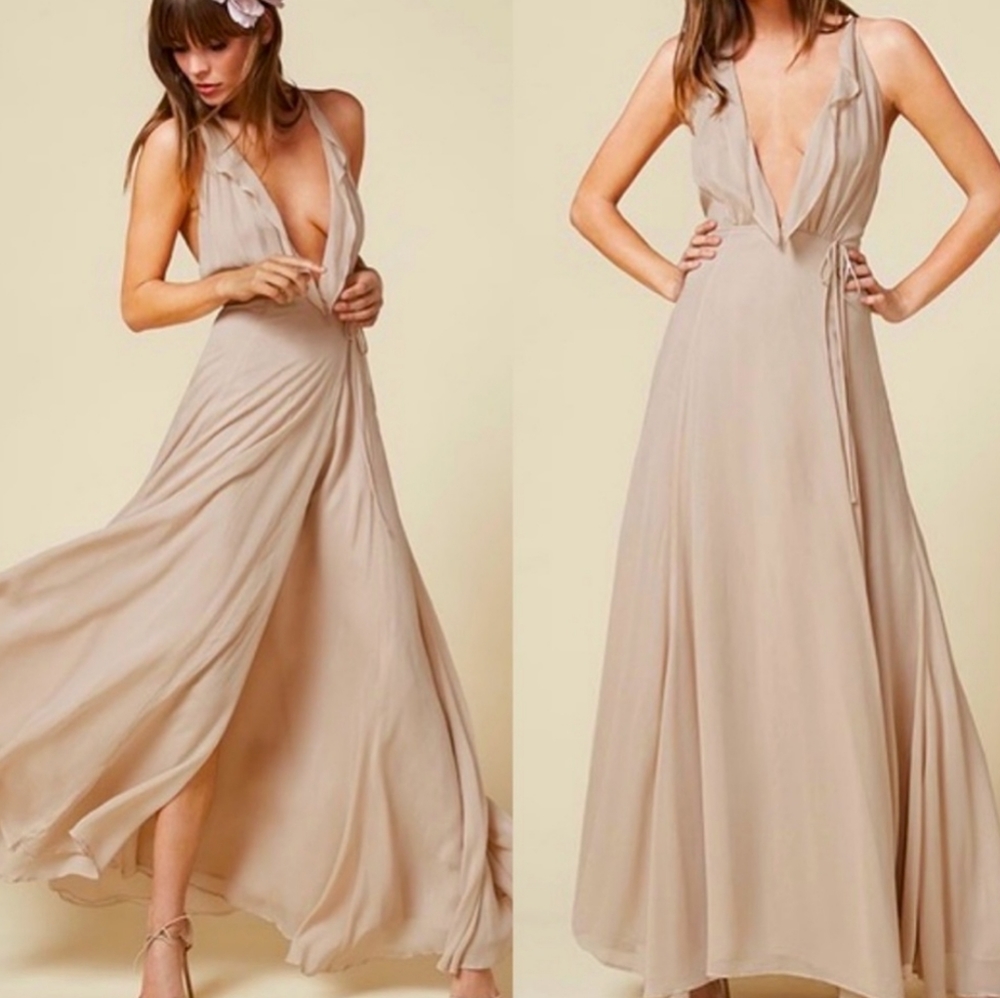 REFORMATION GISELE ARIANNA GOWN DRESS